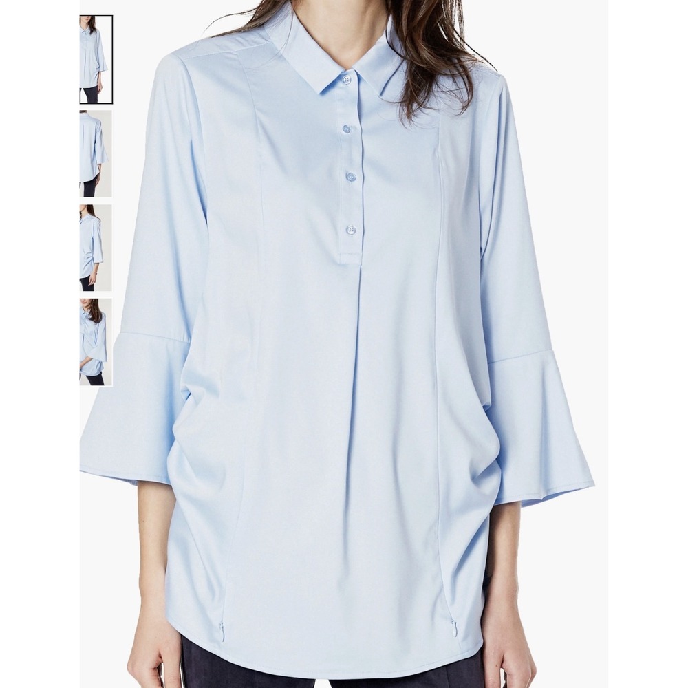 Emilia George Maternity Nursing Top Light Blue‎ XS New With Tags